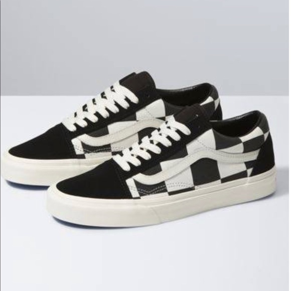 Vans Other - Vans Old Skool Oversized Checkerboard Black Marshmallow VN0A5AO95WS M9.5 W11 NWT